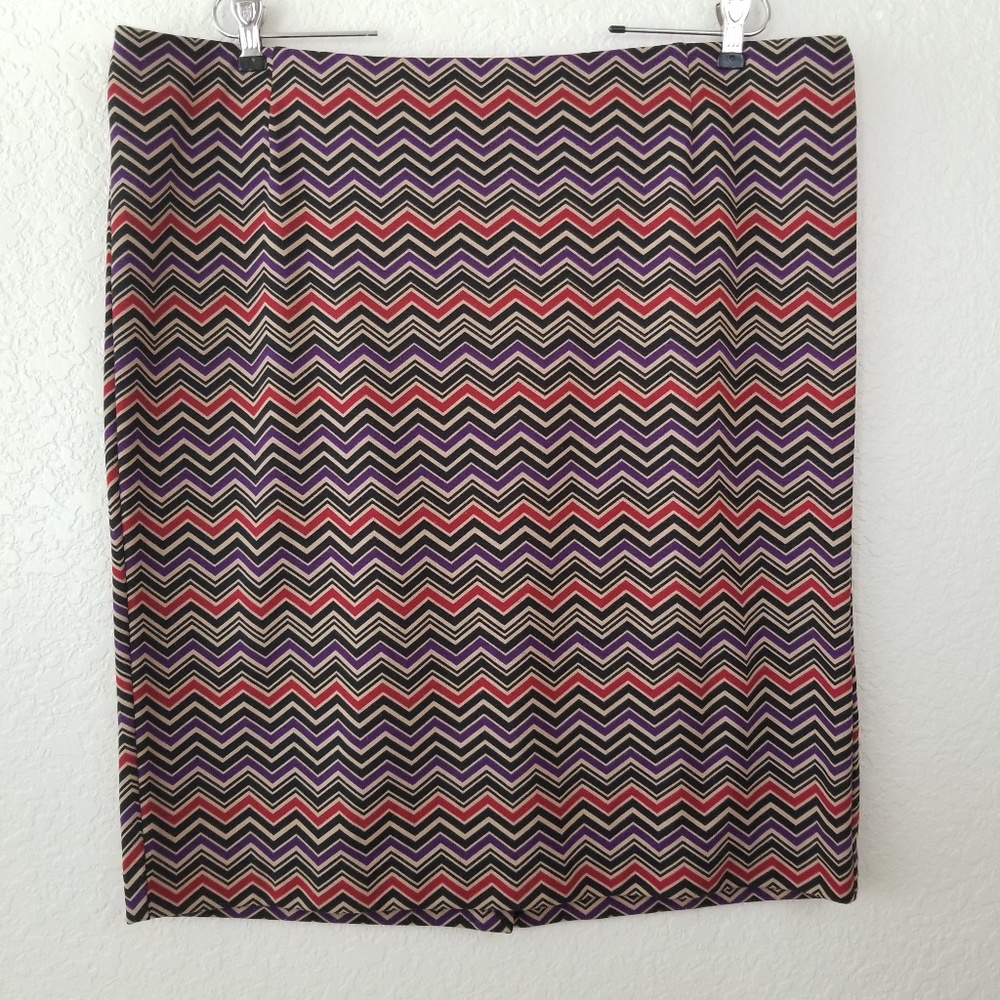 Lane Bryant zig zag pencil skirt 20